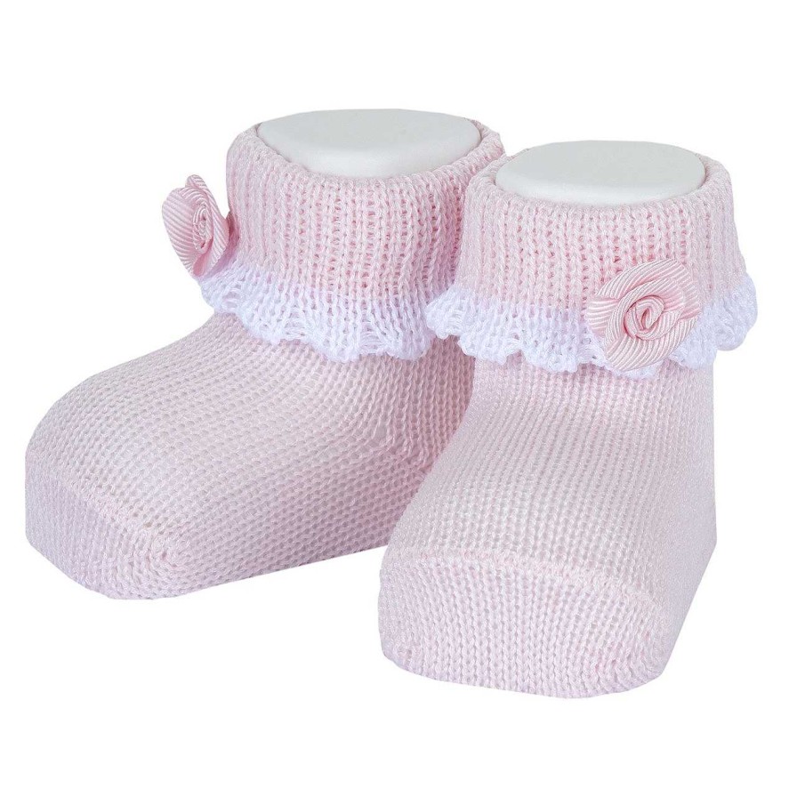 CHICCO Babuchas De Tricot Com Flor Hot