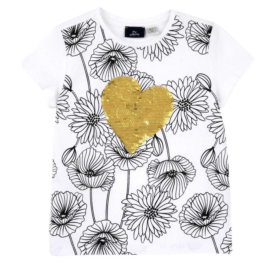 CHICCO T-Shirt Com Estampagem Floral Online