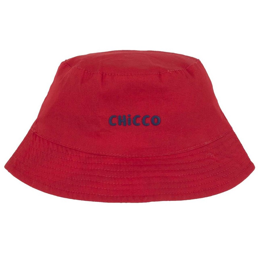 CHICCO Chap U De Sol Revers Vel Em Algod O Vermelho Claro Hot