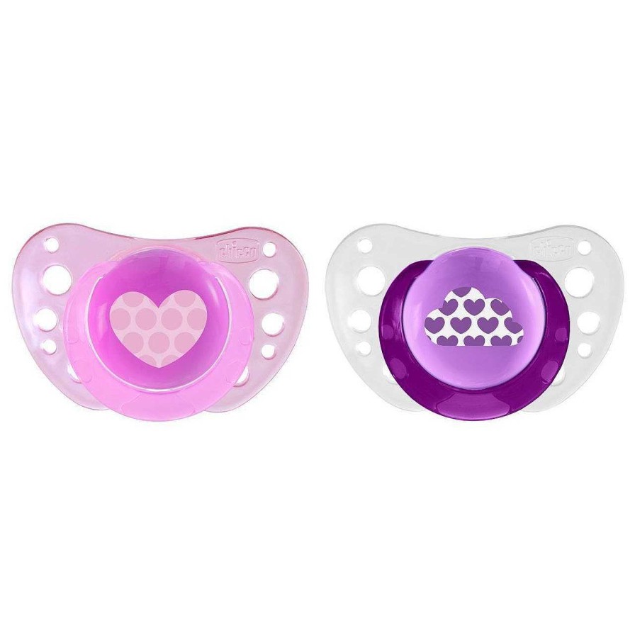 CHICCO Chupeta Physioforma Air 6-16M 2 Pcs (Tetina Silicone) Silicone Heart And Cloud Clearance