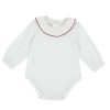 CHICCO Body Manga Longa Branco / Vermelho Hot