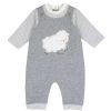 CHICCO Babygrow Sem P S Aberto Na Parte Interna Da Perna Cinzento M ©Dio New