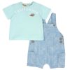 CHICCO Conjunto Com T-Shirt E Jardineiras Hot