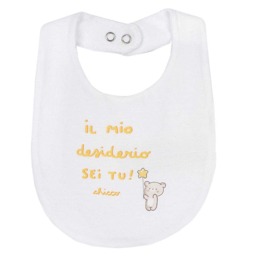 CHICCO Babete Estampado Branco Wholesale