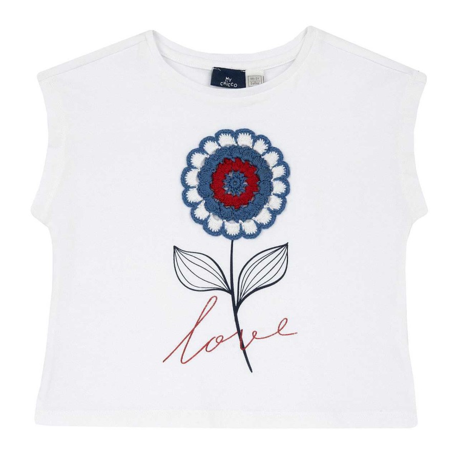 CHICCO T-Shirt Com Flor De Croch Wholesale