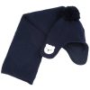 CHICCO Conjunto Gorro E Cachecol Azul Escuro New