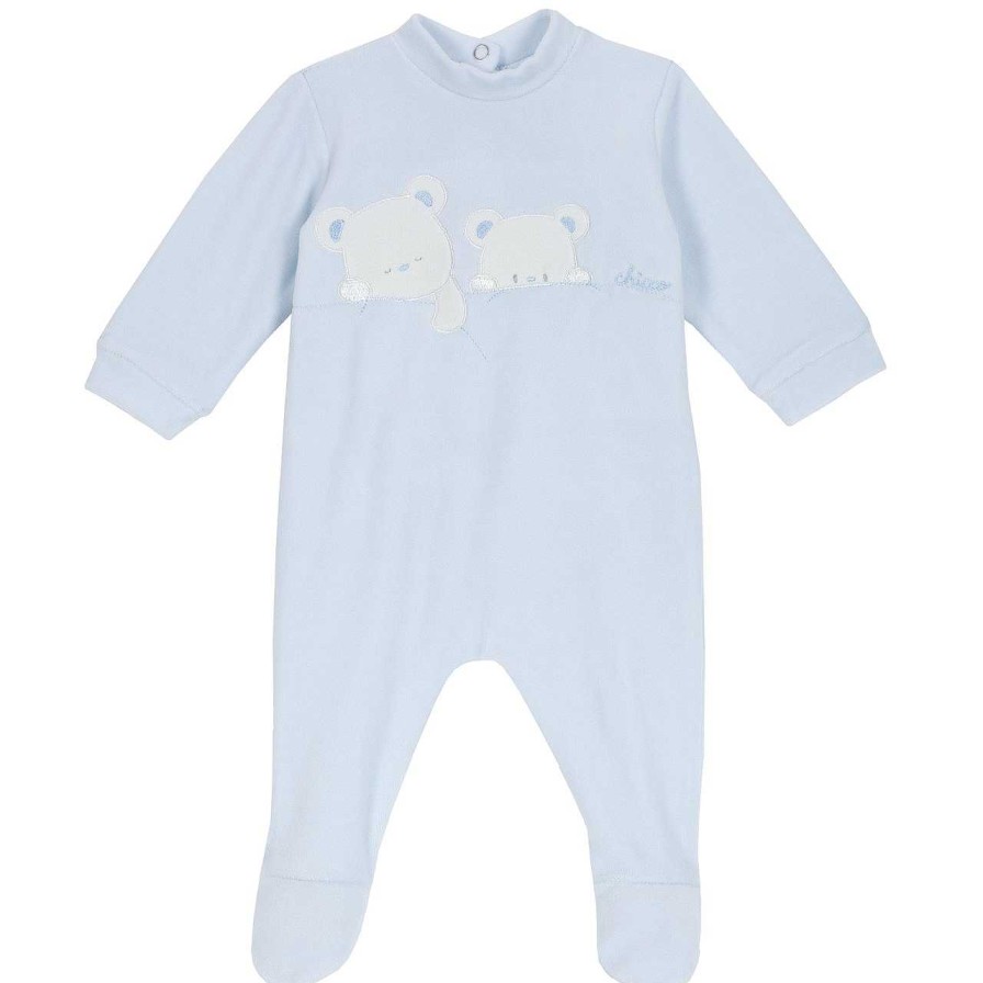 CHICCO Babygrow Aberto Nas Costas Azul Claro-021 Hot