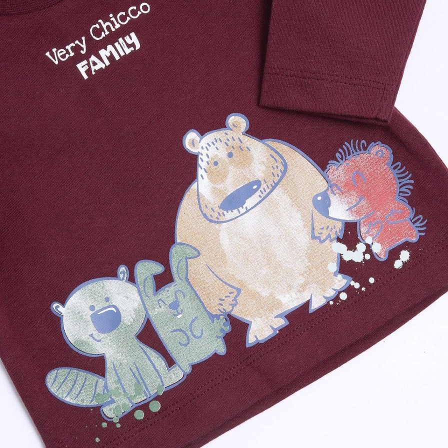 CHICCO T-Shirt Com Animais Da Floresta Wholesale