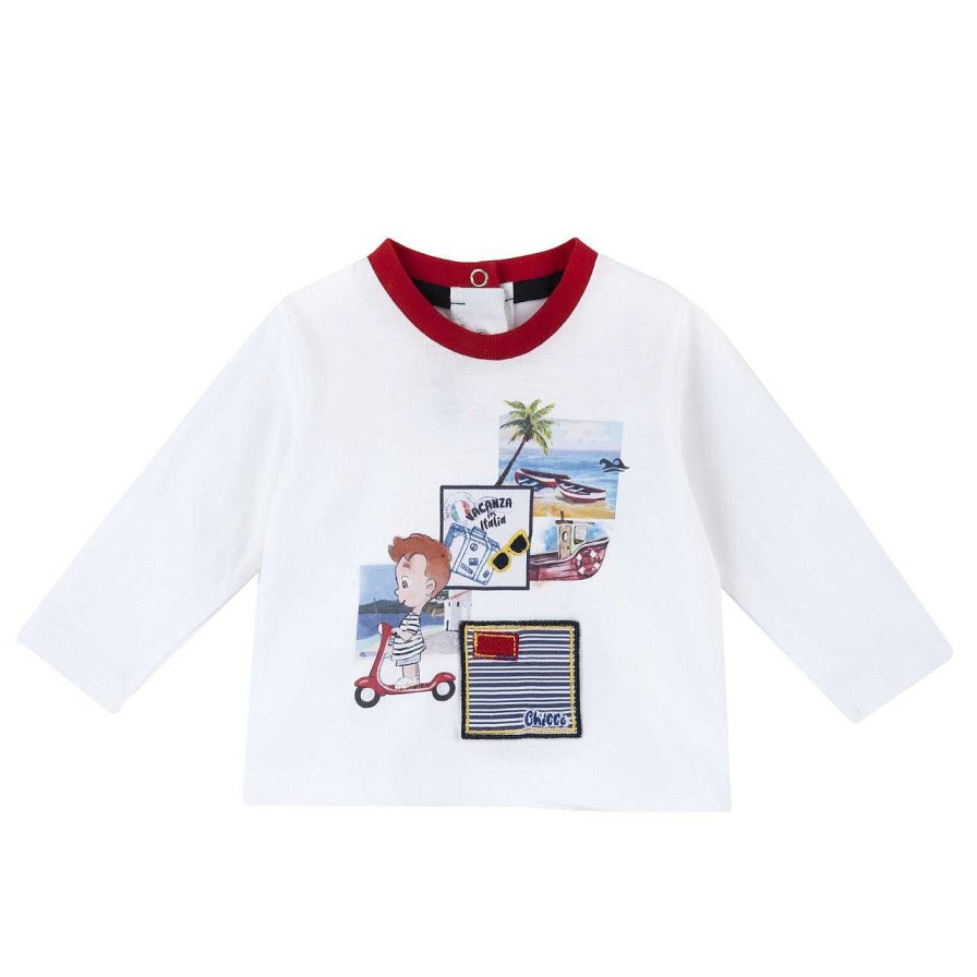 CHICCO T-Shirt De Manga Comprida E Estampagem Wholesale