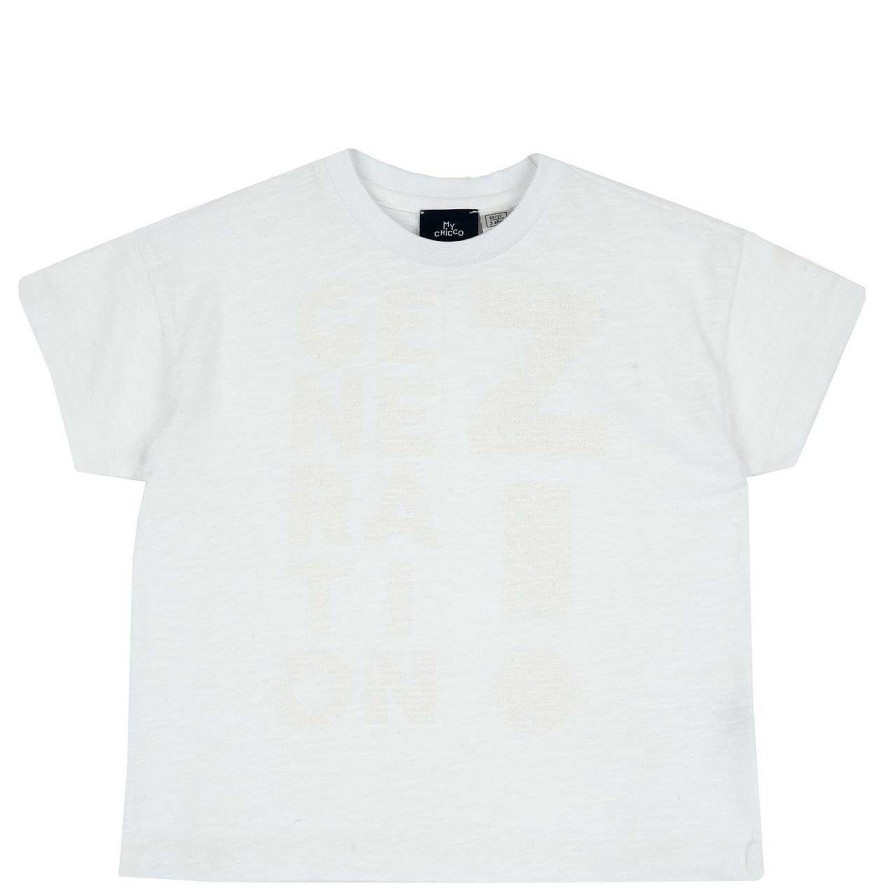 CHICCO T-Shirt Com Estampagem Lettering Cr New