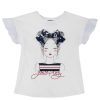 CHICCO T-Shirt Com Estampagem E La Os - Algod O Sustent Vel Clearance