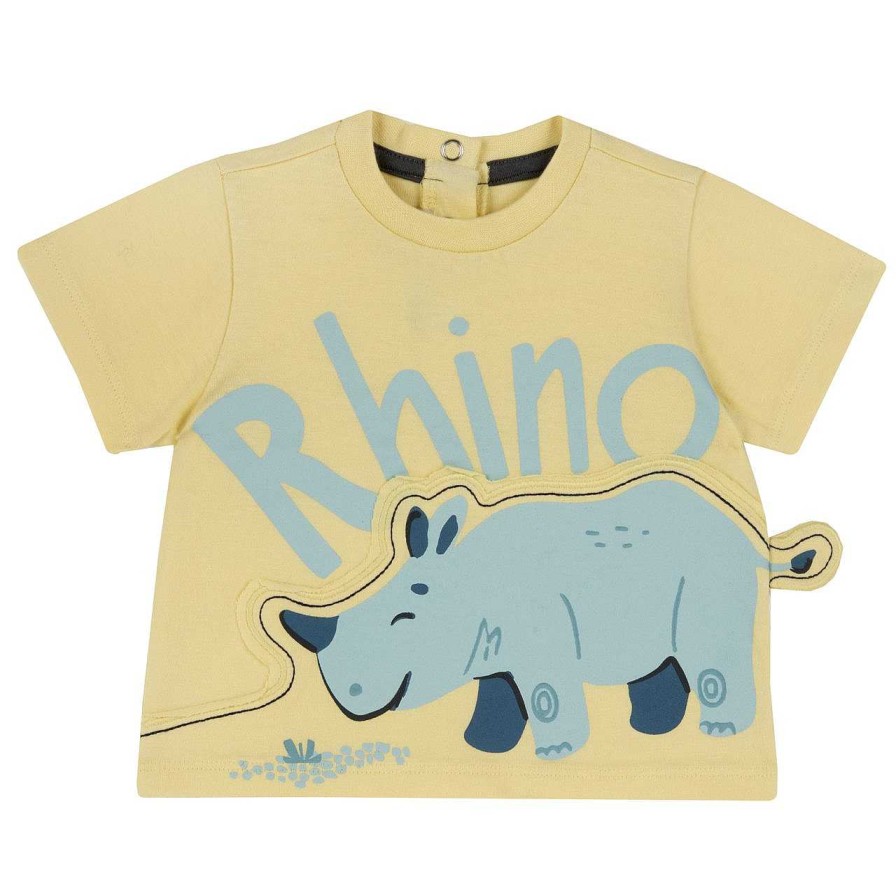 CHICCO T-Shirt Com Animais Amarelo Claro Hot