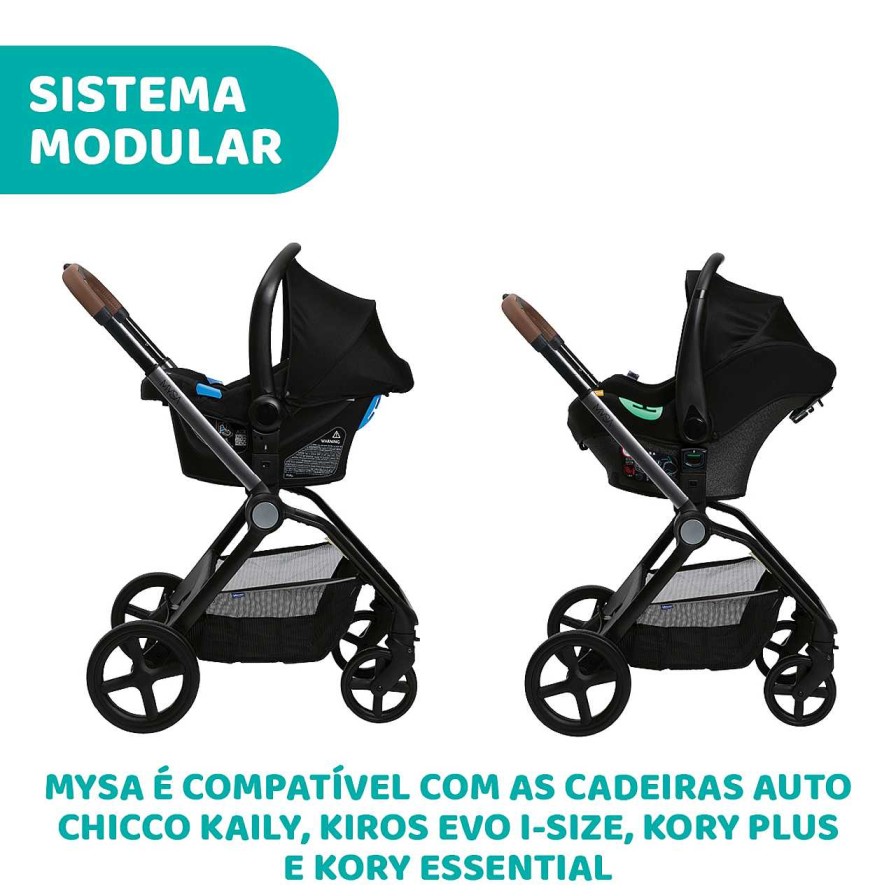 CHICCO Carrinho Mysa Black Satin Hot