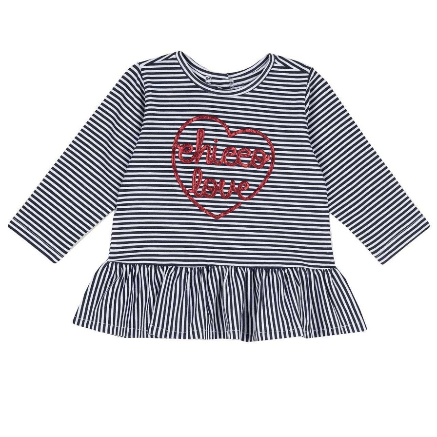 CHICCO T-Shirt De Manga Comprida Com Padr O S Riscas Clearance