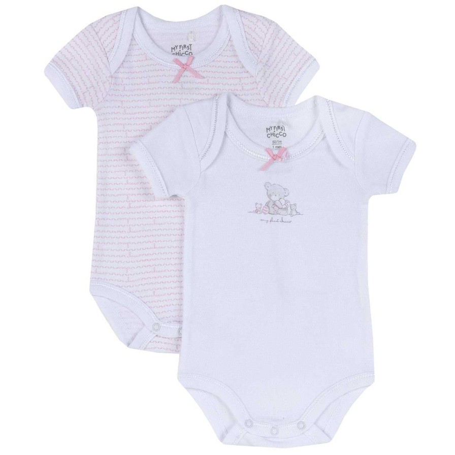 CHICCO Conjunto Body Interior Branco / Rosa Online