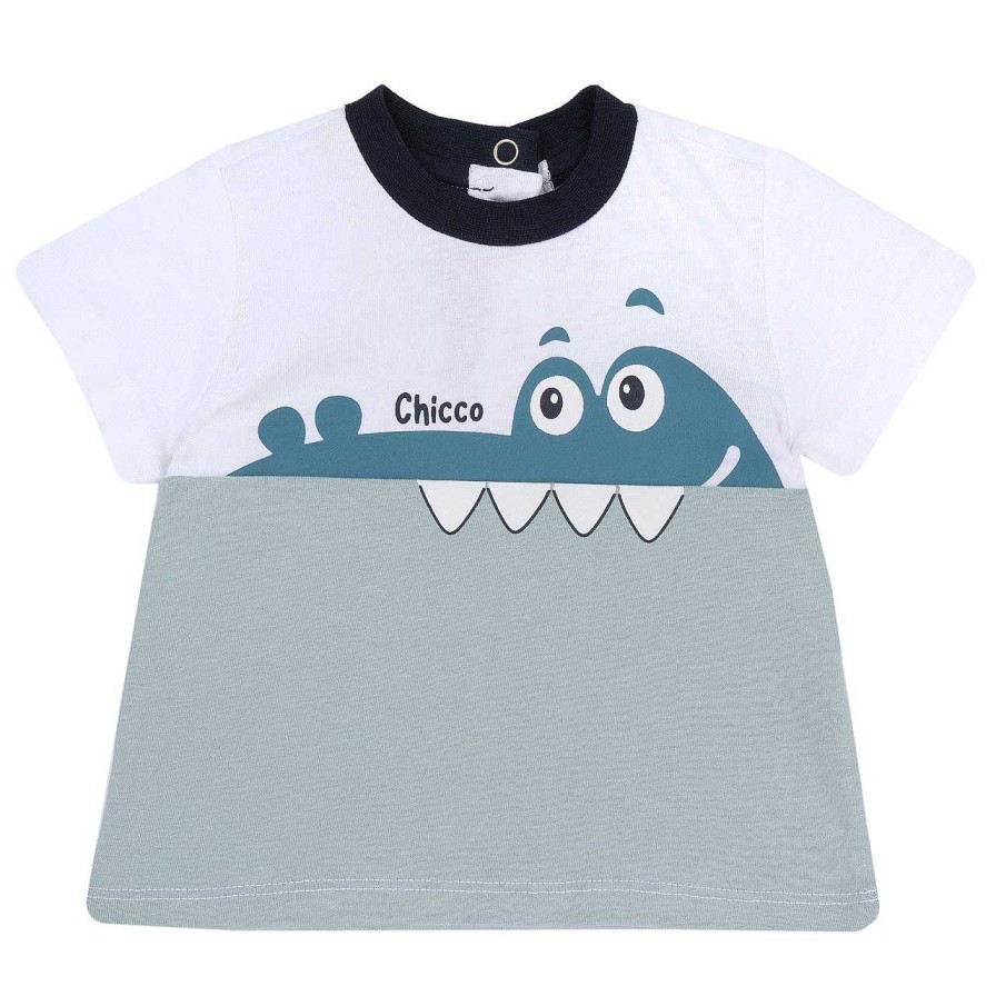 CHICCO T-Shirt Manga Curta Com Duas Cores Clearance