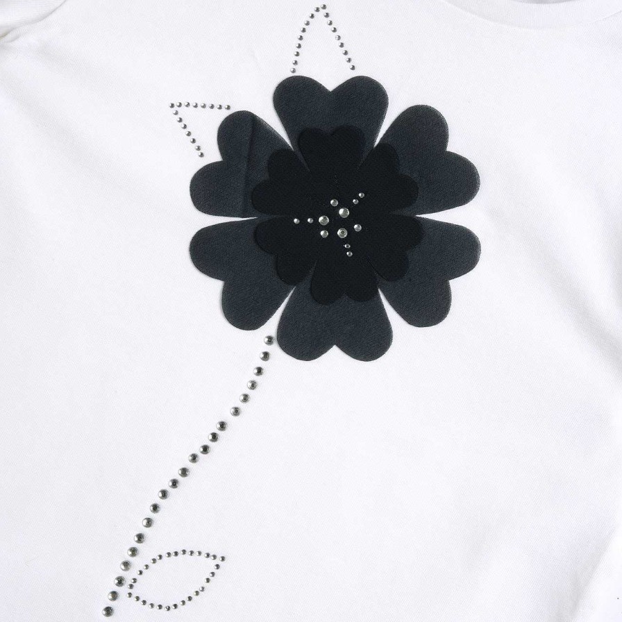 CHICCO T-Shirt Com Apliques De Flores Online