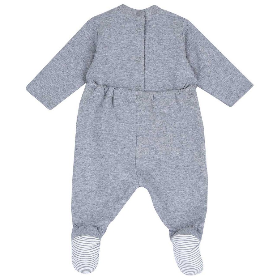 CHICCO Babygrow Aberto Nas Costas Cinzento M ©Dio Online