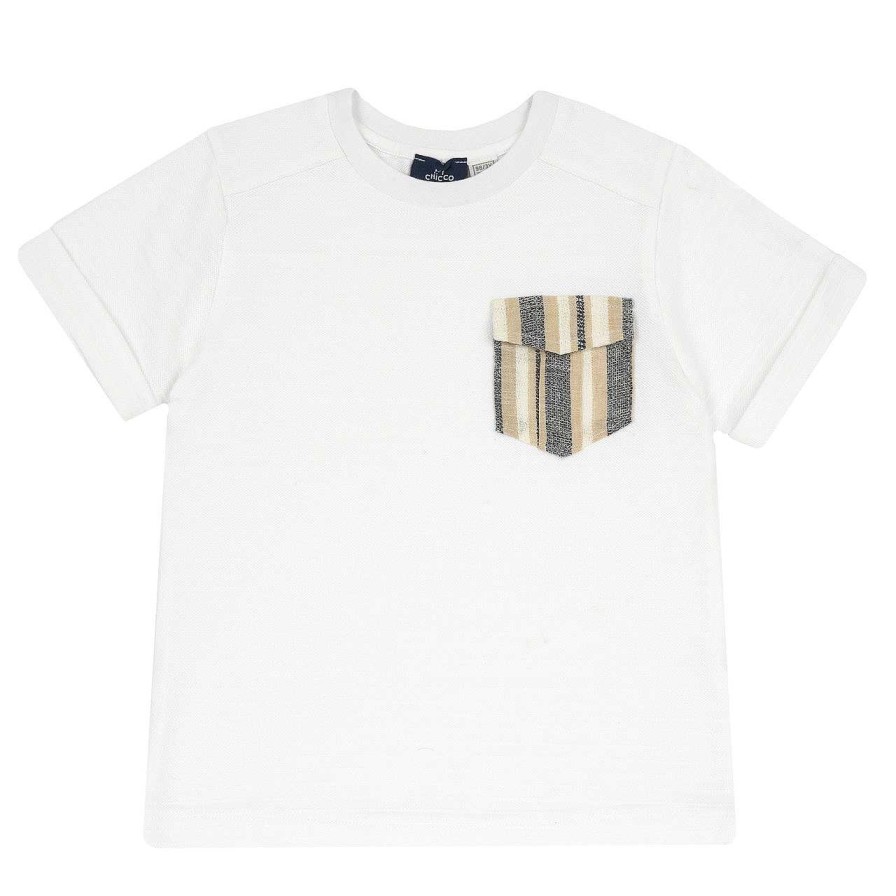 CHICCO T-Shirt Manga Curta Branco Hot