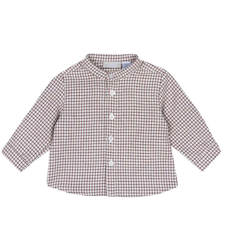 CHICCO Camisa De Flanela Com Colarinho De Tangerina New