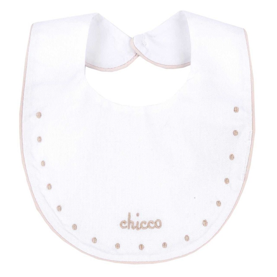 CHICCO Babete Com Bordado Rosa M ©Dio Online