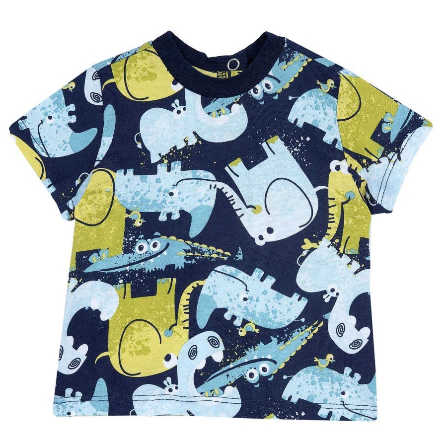 CHICCO T-Shirt Manga Curta Com Padr O De Animais Hot