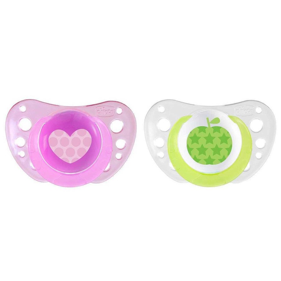 CHICCO Chupeta Physioforma Air 6-16M 2 Pcs (Tetina Silicone) Silicone Heart And Apple Online