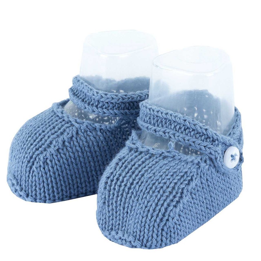 CHICCO Babuchas De Tricot Com Bot O Azul Escuro-028 Wholesale