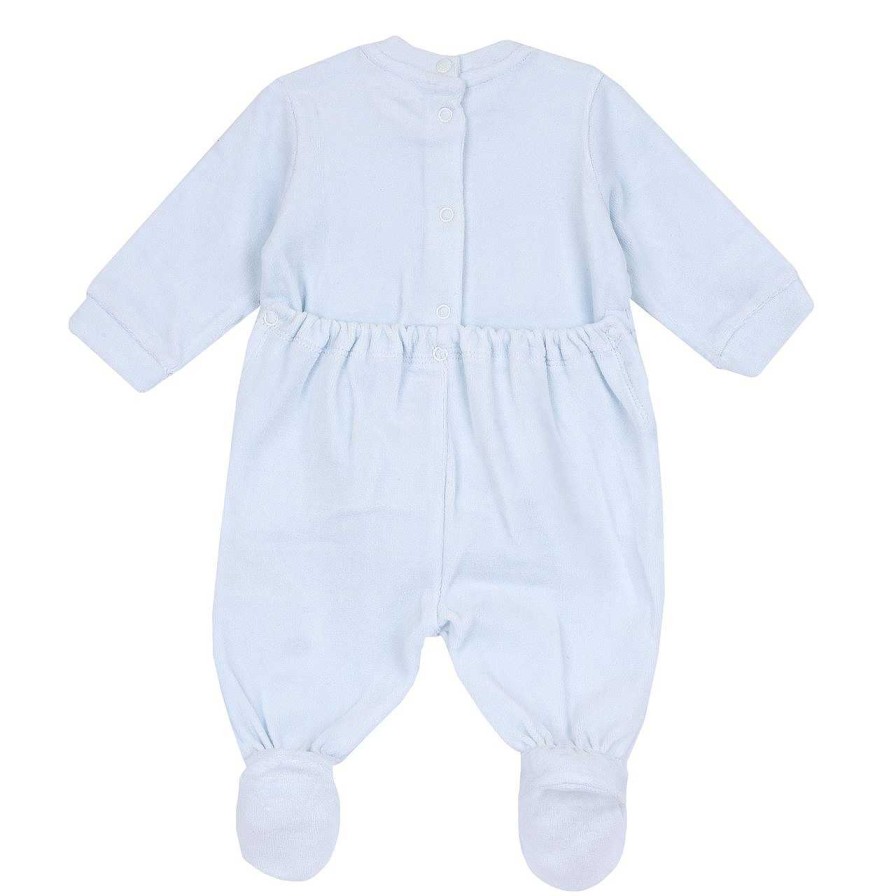 CHICCO Babygrow Aberto Nas Costas Azul Claro-021 Clearance