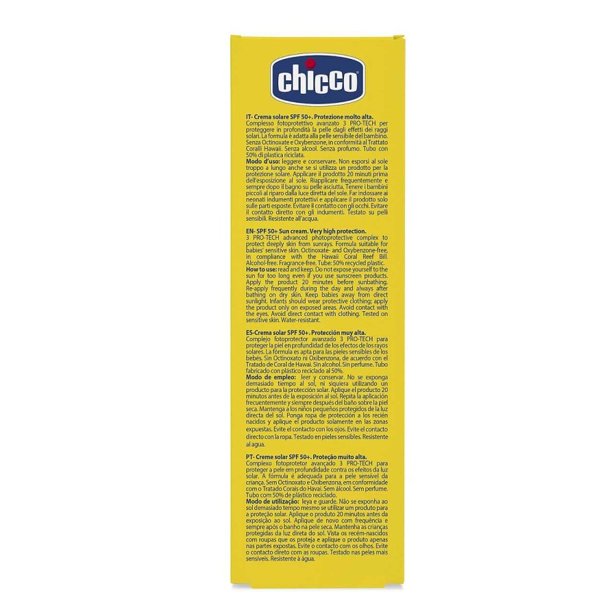 CHICCO Creme Solar Spf50+ 75Ml New