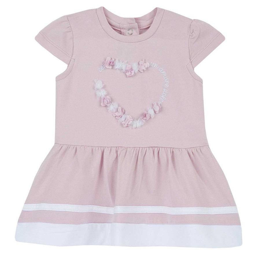 CHICCO Vestido Com Bordados E Apliques Hot