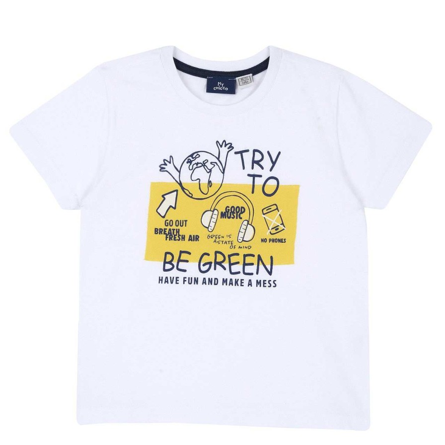 CHICCO T-Shirt Com Estampagem Try To Be Green Wholesale