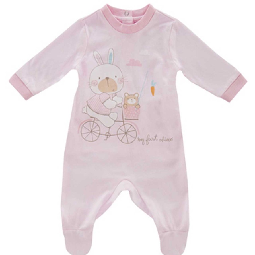 CHICCO Babygrow Aberto Nas Costas Rosa Claro Clearance