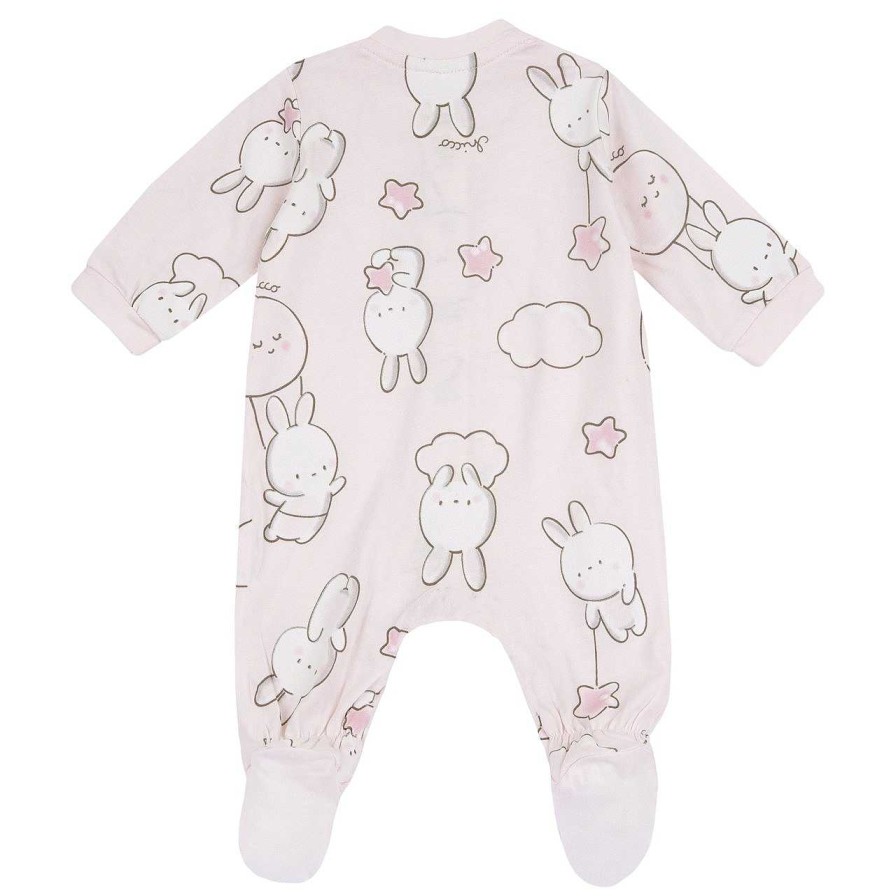 CHICCO Babygrow Abertura Frontal Rosa Impresso New