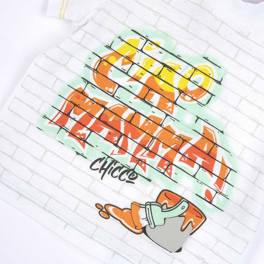 CHICCO T-Shirt Com Estampagem Ciao Mamma Clearance