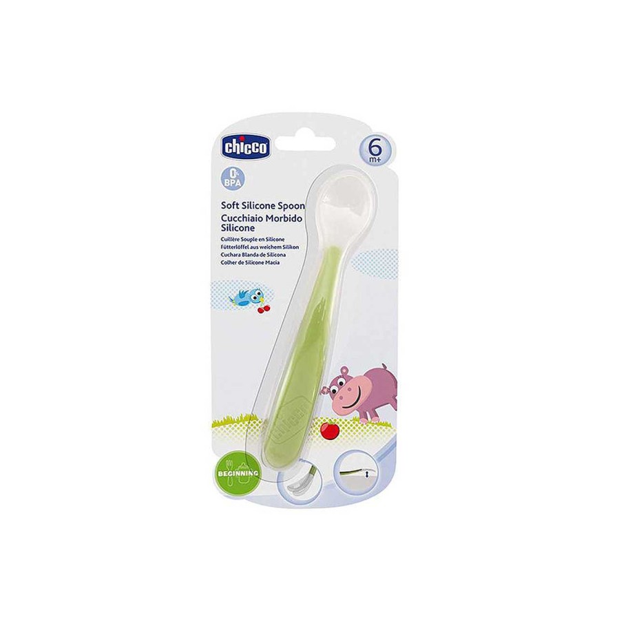 CHICCO Colher De Silicone 6M+ Verde Wholesale