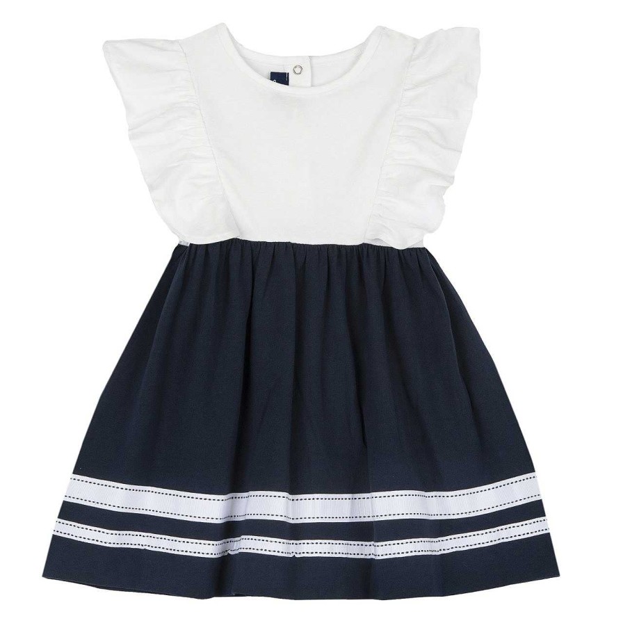 CHICCO Vestido Com Manga De Folhos Clearance