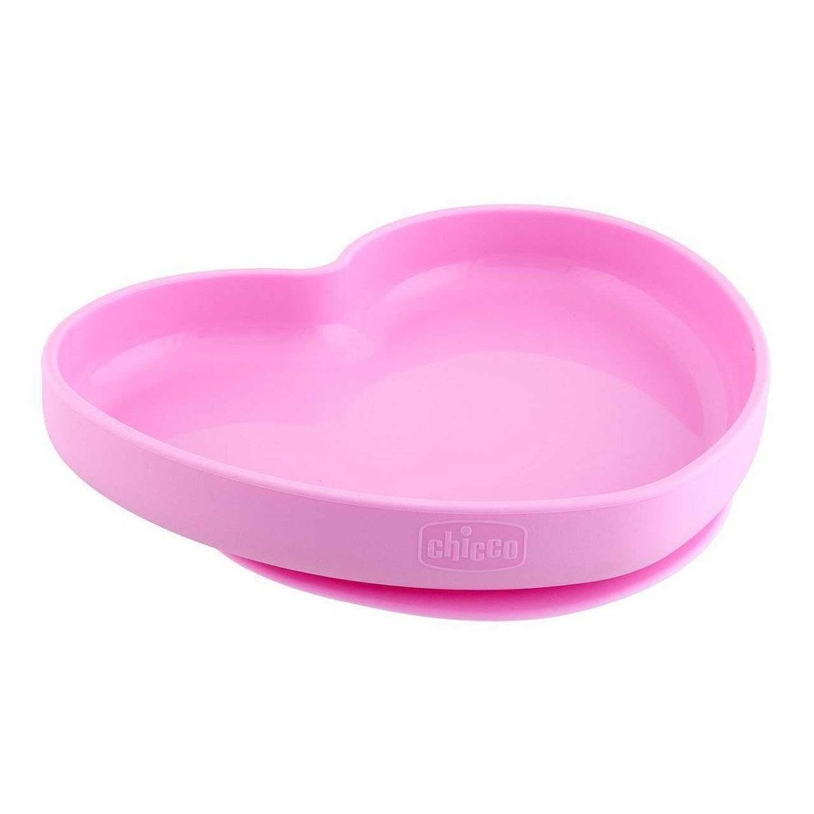 CHICCO Prato Heart Em Silicone Com Ventosa Rosa Wholesale