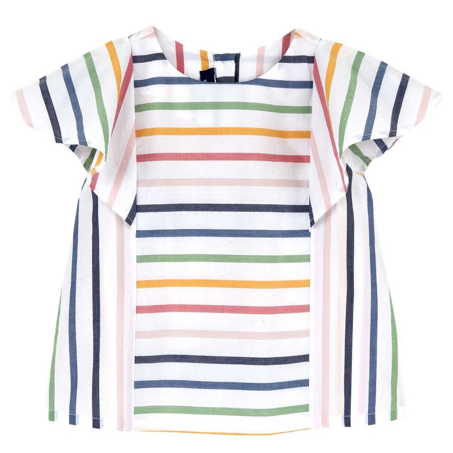 CHICCO Camisa Com Padr O De Riscas Coloridas Best