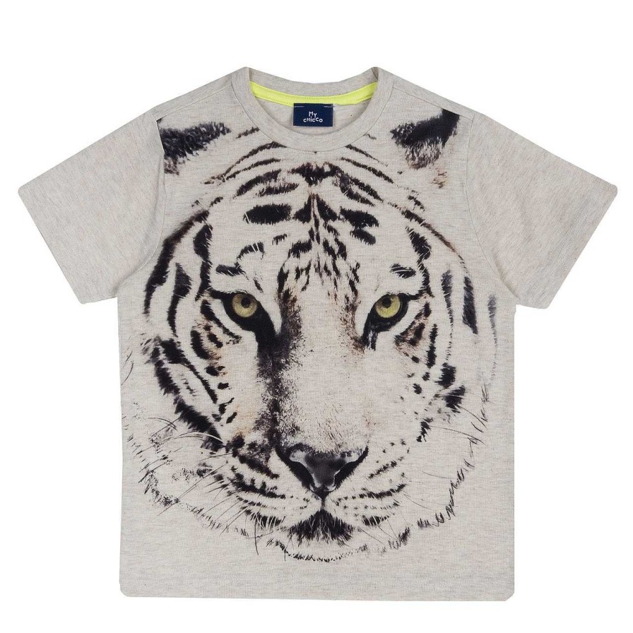 CHICCO T-Shirt Com Estampagem De Tigre Hot