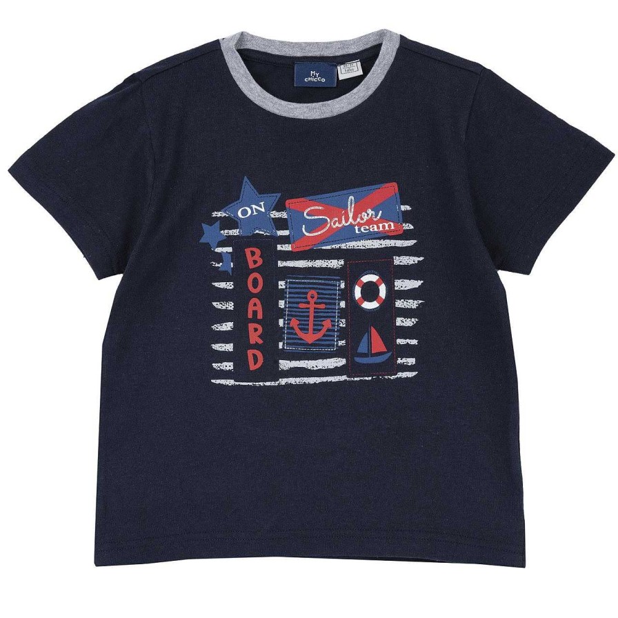 CHICCO T-Shirt Com Estampagem Sailing Hot