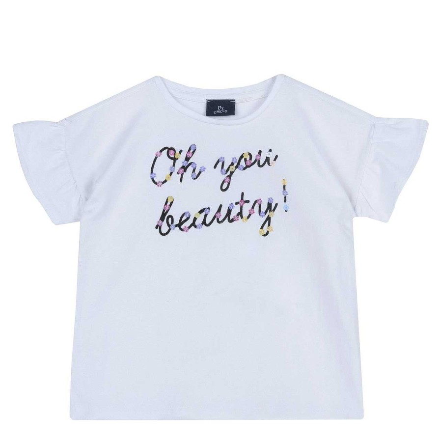 CHICCO T-Shirt Com Pequenas Flores - Algod O Sustent Vel Online