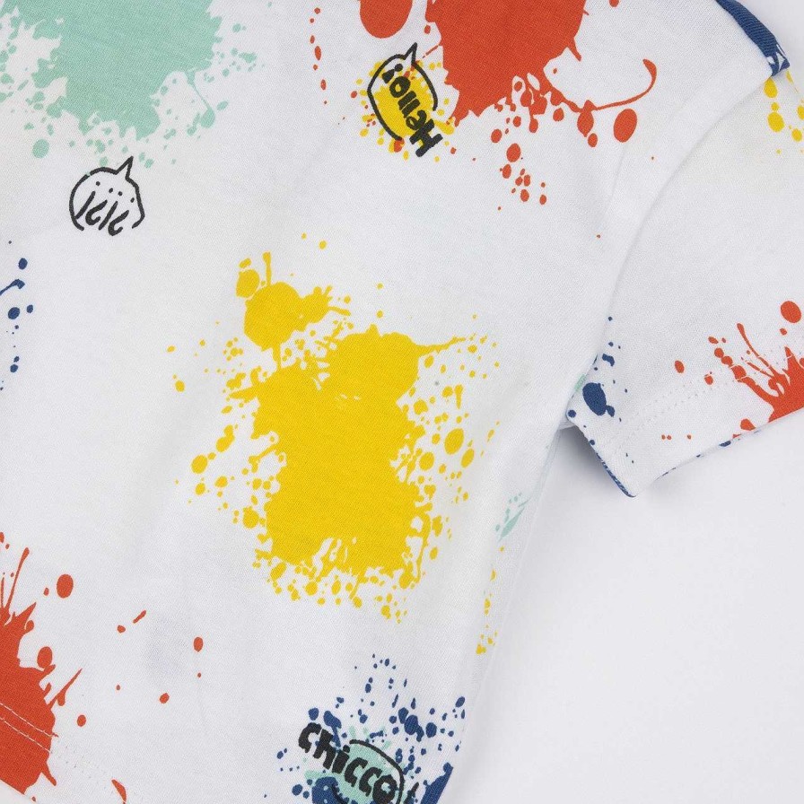 CHICCO T-Shirt Com Estampagem Colorida New