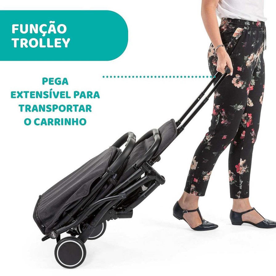 CHICCO Carrinho Trolley Me Light Grey Best