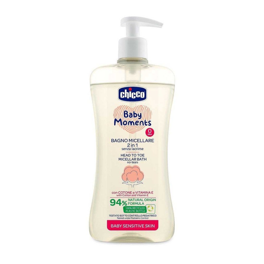 CHICCO Gel De Banho Micelar - Pele Sens Vel 500Ml | Baby Moments Clearance